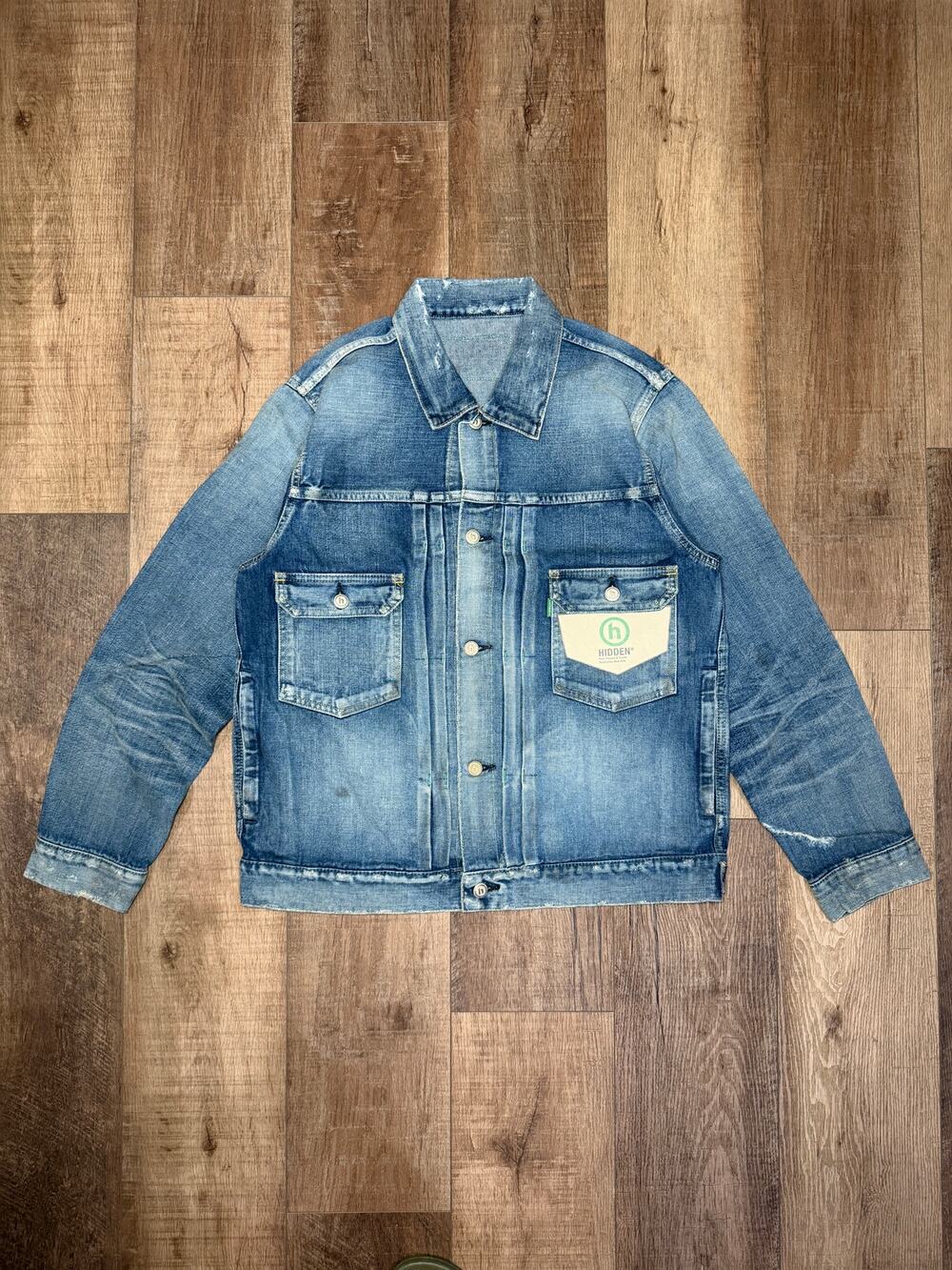Hidden Denim Trucker Jacket Blue Men’s Size L New